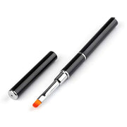 ネイルアートブラシ スパチュラ 2way キャップ付き ネイルアート用品 ラウンド フラット 丸筆 平筆 セルフネイル ネイルチップ ジェルネイル ポリジェル ネイル筆 ネイルツール