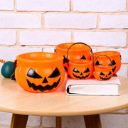 ハロウィンバケツ 5個セット パンプキンばけつ かぼちゃ 仮装 子供 お菓子入れ 入れ物 かご バッグ パーティーグッズ 飾り 装飾 飾り付け ジャックオーランタン 顔つき インテリア雑貨 イベント用品 おしゃれ かわいい オレンジ
