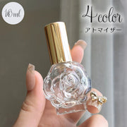 アトマイザー 詰替容器 詰め替え 香水 ボトル スプレー 10ml 香水瓶 花 バラ風 薔薇 ミニサイズ コンパクト 女子 女性 おしゃれ かわいい 持ち運び 携帯 小分け フレグランス コロン