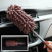 ハンディモップ ハンドモップ 伸縮式 伸び縮みタイプ シンプル テーブル 机 引き出し 高い所 車 自動車 車内 ホコリ取り 掃除 清掃 リビング 部屋 茶色 ピンク ネイビー 緑