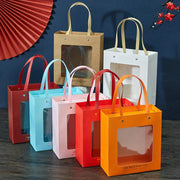 紙袋 内箱付き 単品 ラッピングバッグ ギフト ギフト用袋 プレゼント プレゼント用袋 小さめ コンパクト ロゴ入り 持ち手付き スクエア 四角 誕生日 記念日 母の日 父の日 お祝い 上品 おしゃれ きれいめ 白 赤 クラフト紙 青 ピンク 橙