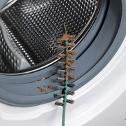 掃除用ブラシ 柄付きブラシ クリーニングブラシ 洗濯機用 ドラム式用 掃除用具 清掃用具 曲がる 隙間ブラシ エアコン クーラー 排水口 隙間 すき間 ホコリ 汚れ 掃除 取り除き ホコリ取り 汚れ取り シンプル 便利グッズ 白 緑 灰