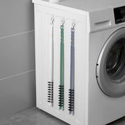 掃除用ブラシ 柄付きブラシ クリーニングブラシ 洗濯機用 ドラム式用 掃除用具 清掃用具 曲がる 隙間ブラシ エアコン クーラー 排水口 隙間 すき間 ホコリ 汚れ 掃除 取り除き ホコリ取り 汚れ取り シンプル 便利グッズ 白 緑 灰