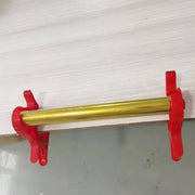 テープカッター 2個セット 2個入り 1対 包装紙クランプ 包装紙ホルダー ラッピングペーパークランプ シンプル 包装紙 ラッピングペーパー クランプ ホルダー 赤 グレー レッド