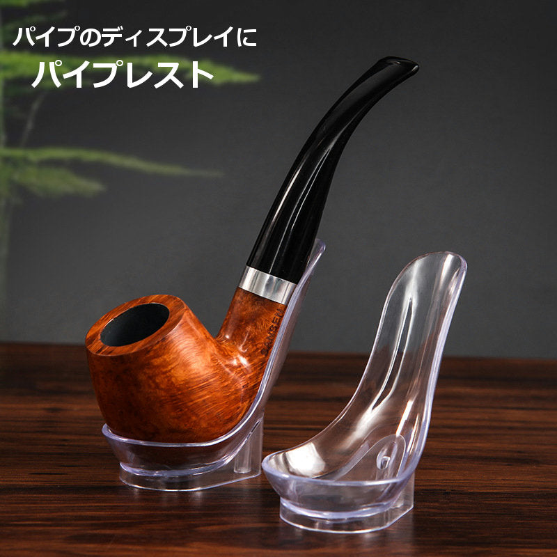 パイプレスト パイプスタンド パイプホルダー パイプ置き 喫煙具 アクセサリー おしゃれ プラスチック製 スケルトン クリア 透明 ギフト プレゼント 贈り物