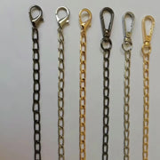 バッグ用ショルダーストラップ バッグ用肩紐 カバン用ショルダーストラップ バッグ用アクセサリー バッグパーツ 手芸用雑貨 手芸用品 ハンドメイド雑貨 スクエアチェーン カニカン ナスカン シンプル カジュアル クール かっこいい 可愛い キュート おしゃれ