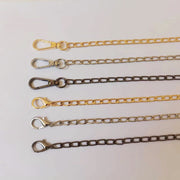 バッグ用ショルダーストラップ バッグ用肩紐 カバン用ショルダーストラップ バッグ用アクセサリー バッグパーツ 手芸用雑貨 手芸用品 ハンドメイド雑貨 スクエアチェーン カニカン ナスカン シンプル カジュアル クール かっこいい 可愛い キュート おしゃれ