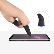 スマホ用指サック 2個セット フィンガーキャップ ゲーム ゲーミング 指カバー 指紋 手汗 手油 皮脂 防止 極薄 薄手 操作性 通気性 荒野行動 PUBG ツムツム モバイル