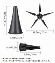 クラリネットスタンド 楽器スタンド スタンド 折りたたみ 差し込みタイプ 立て型 5本足 吹奏楽 オーケストラ 木管楽器 楽器アクセサリー