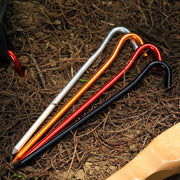 テントペグ 4本セット タープペグ ピンペグ 固定ピン 18cm テント設営 キャンプ アウトドア 釘 キャンプグッズ 野外 BBQ