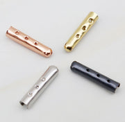 アグレット 4個セット 金属製 シューパーツ 靴紐アクセサリー シューレースチップ 先端 ストッパー 金具 スニーカー パーカー