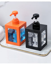 ディスペンサー シャンプーボトル 詰め替えボトル バス用品 ホワイト ブラック オレンジ シンプル かっこいい 化粧水 ローション