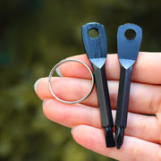 ミニドライバー キーリング付き プラスドライバー マイナスドライバー 締付工具 小型 コンパクト 持ち歩き便利 ポータブル 携帯用 ネジ回し DIY 修理 メンテナンス 締める 緩める キーホルダー アウトドア 作業