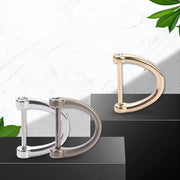 Dカン 同色10個セット 手カン 金具 部品 ネジ式 レザークラフト アクセサリー クラフト材料 持ち手 ショルダーストラップ 手作り ハンドメイド 修理 交換 便利 お洒落 メタルカラー