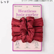 ヘアカーラー ヒートレス レディース ヘアケア カールバンド ノンヒートカール 手巻きカーラー スタイリング 巻き髪 ウェーブ カール シュシュ ヘアバンド