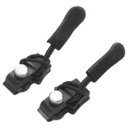 ジッパースライダー 修理 交換用 10個セット 手芸用品 裁縫道具 ジッパーヘッド ファスナートップ ジッパートップ 引手付 チャック ファスナー DIY 衣類 バッグ 鞄 カバン パーカー 黒