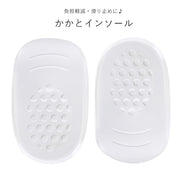かかとインソール ハーフインソール 中敷き 靴用アクセサリー シューアクセサリー 靴用雑貨 防滑 負担軽減 透明 クリア 目立ちにくい シンプル カジュアル 通勤 通学