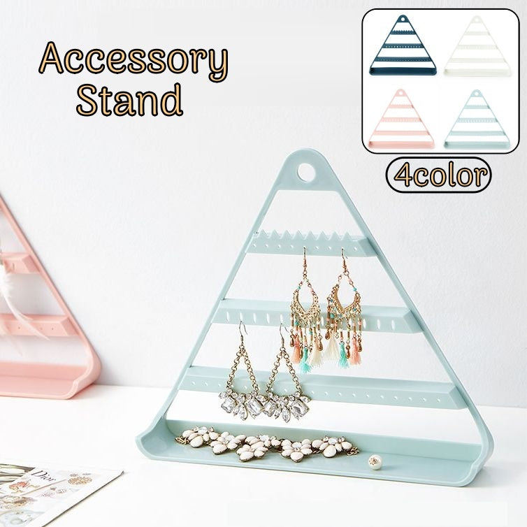 アクセサリースタンド アクセサリーホルダー ジュエリーラック ディスプレイ ピアス イヤリング 壁掛け ジュエリー 小物収納 整理整頓 おしゃれ 三角形
