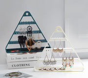 アクセサリースタンド アクセサリーホルダー ジュエリーラック ディスプレイ ピアス イヤリング 壁掛け ジュエリー 小物収納 整理整頓 おしゃれ 三角形