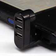 USBハブ 3ポート パソコン周辺機器 HUB USB2.0 回転式 外付け 携帯 データ転送 保存 充電 コンパクト ミニサイズ 便利グッズ シンプル スタイリッシュ 自宅 オフィス 事務用品 PC周辺機器 白 黒