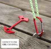 アンカーペグ 4個セット ウッドデッキペグ テント タープ 固定 フック 留め具 金具 魚骨型 小型 キャンプ アウトドア