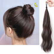 ポイントウィッグ 部分ウィッグ ヘアゴム レディース 女性用 つけ毛 ロング ウェーブ 巻き髪 ストレート お団子ヘア ヘアアレンジ エクステンション 付け毛 髪飾り ボリューム感 イメチェン
