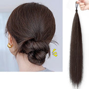 ポイントウィッグ 部分ウィッグ ヘアゴム レディース 女性用 つけ毛 ロング ウェーブ 巻き髪 ストレート お団子ヘア ヘアアレンジ エクステンション 付け毛 髪飾り ボリューム感 イメチェン