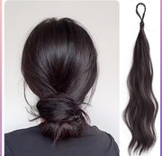 ポイントウィッグ 部分ウィッグ ヘアゴム レディース 女性用 つけ毛 ロング ウェーブ 巻き髪 ストレート お団子ヘア ヘアアレンジ エクステンション 付け毛 髪飾り ボリューム感 イメチェン