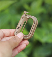 カラビナ Dリング D型 同色4個セット プラスチック製 持ち手 フック ホルダー アウトドア 登山 釣り キーホルダー 軽量 キャンプ クライミング 収納 多用途 おしゃれ