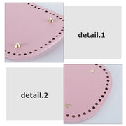 バッグ用底板 バッグ底板 リベット付き バッグボトム レザー調 底鋲 DIY ハンドメイド 手芸用品 編み付け 編みつけ パーツ