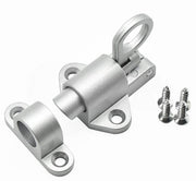 ドアスプリングボルト アルミニウム合金 セキュリティ 補助錠 DIY 鍵 後付け 玄関 ドア 防犯グッズ バウンスロック ブラック ホワイト ホームヤード用 ネジ付きスライドドアラッチ セルフクロージングラッチ スプリングドアロック ドアラッチ