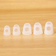 ギター用 指サック 単品 1個 指パッド 保護パッド 指先ガード キャップタイプ 穴あき 弦楽器 ギター ベース シリコン 柔らか 爪割れ防止 怪我防止 傷対策 練習 蒸れにくい