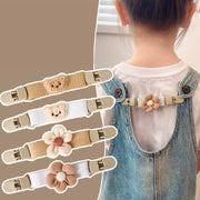 サロペットクリップ サスペンダー ズレ落ち防止クリップ ベビー キッズ 子供用 花 フラワー クマ オーバーオール 肩紐 肩ひも 固定クリップ ショルダーストラップ 滑り落ち防止 ベビー服 女の子 おしゃれ かわいい ズボン パンツ ジャンパースカート つなぎ 子ども こども