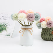 フェイクフラワー 同色6本セット ピンポンマム ポンポンマム 人工 造花 フラワーアレンジメント アートフラワー 枯れない ナチュラル 自然 インテリア 装飾 飾り おしゃれ 上品 綺麗 玄関 寝室