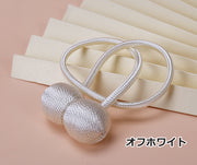 カーテンタッセル 単品 1本 カーテン留め カーテン用品 インテリア雑貨 ホルダー 磁石 マグネット 縄 留め具 かわいい おしゃれ