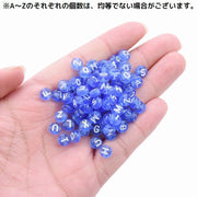 アクリルビーズ 100個入り ハンドメイド アクセサリーパーツ 材料 手作り 手芸 DIY アルファベット 大文字 英字 英語