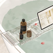 バスタブ用トレー バスタブラック お風呂用トレイ バス用品 伸縮式 小物置き スマホ置き タブレット置き 収納 シンプル おしゃれ 浴室 バスグッズ