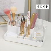 メイクボックス コスメボックス 化粧品収納 コスメ収納 仕切り付き ペン立て 文房具入れ 小物入れ メイク道具入れ 卓上 整理整頓 スッキリ