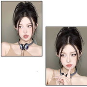 ポイントウィッグ レディース 部分ウィッグ つけ毛 つけ髪 まとめ髪 ヘアゴム ボリュームアップ ヘアアレンジ イメチェン かわいい おしゃれ 簡単 アップスタイル
