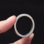 キーリング 単品 1個 キーホルダー 金具 パーツ 部品 クラフト材料 手作り ハンドメイド DIY 手芸 多用途 鍵 シルバーカラー