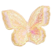 ワッペン 6個セット アップリケ 刺繍パーツ 手芸用品 手作り ハンドメイド モチーフ 蝶々 ちょうちょ型 バタフライ キュート きれいめ 上品 おしゃれ かわいい シンプル アクセント 飾り 装飾 補修 縫い付け 裁縫材料 素材 カラフル