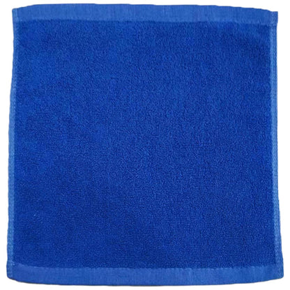 ハンドタオル 4枚セット 手拭き ミニタオル 30×30cm 正方形 ブルー4枚セット バリエーション画像