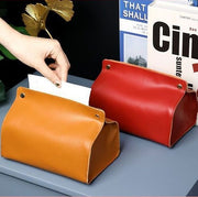 ティッシュケース 単品 1個 ティッシュカバー 小物入れ 収納ポーチ 収納ケース トラベルポーチ リビング 車 メイク用品 スキンケア 旅行 お出掛け 整理 保管 レザー調 スナップボタン 無地 シンプル コンパクト おしゃれ スタイリッシュ