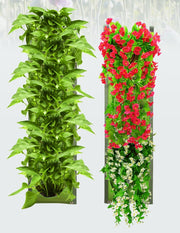 壁掛けプランター 不織布プランター フェルトプランター 植木鉢 吊り下げ 7ポケット 4ポケット 通気性 保湿性 壁装飾 イベント