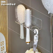ウォールラック 壁面収納 収納雑貨 収納グッズ 整理用品 インテリア小物 生活雑貨 日用雑貨 粘着式 シール式 長方形 3連 耐水 クリア 透明 シンプル カジュアル 洗面所 お風呂場 バスルーム キッチン 寝室