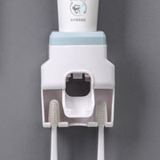歯ブラシスタンド 歯磨き粉ディスペンサー 歯ブラシ立て 歯ブラシホルダー 歯磨き粉絞り器 歯ブラシ 歯磨き粉 壁掛け 洗面所 浴室 便利 おしゃれ