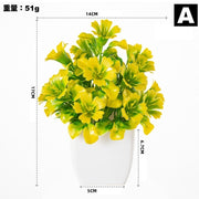 造花 アートフラワー フェイクグリーン 人工観葉植物 緑 鉢植え 植木鉢付き 枯れない インテリア 飾り リアル 卓上 リビング