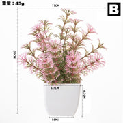 造花 アートフラワー フェイクグリーン 人工観葉植物 緑 鉢植え 植木鉢付き 枯れない インテリア 飾り リアル 卓上 リビング
