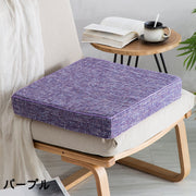 シートクッション フロアクッション チェアパッド 45cm 角型 厚手 座椅子クッション スクエア 座布団 椅子用 インテリア小物 クッション性 杢カラー シンプル おしゃれ カジュアル かわいい