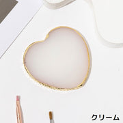 ネイルパレット ミキシングプレート 樹脂製 ハート型 ネイルアート ジェルネイル セルフネイル ディスプレイ アクセサリートレイ